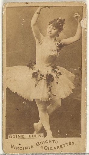 Boine, Eden, from the Actors and Actresses series (N45, Type 1) for Virginia Brights Cigarettes