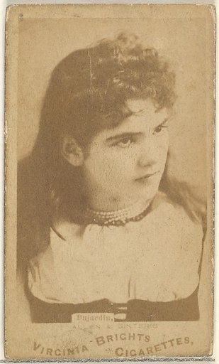 Bujardia, from the Actors and Actresses series (N45, Type 1) for Virginia Brights Cigarettes