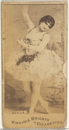 Bella, from the Actors and Actresses series (N45, Type 1) for Virginia Brights Cigarettes