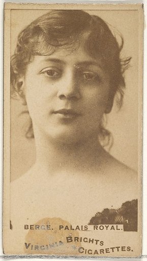 Berge, Palais Royal, from the Actors and Actresses series (N45, Type 1) for Virginia Brights Cigarettes