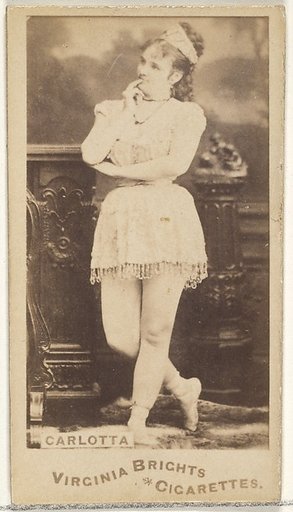 Carlotta, from the Actors and Actresses series (N45, Type 1) for Virginia Brights Cigarettes