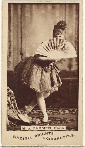 Mlle. Carmen, Paris, from the Actors and Actresses series (N45, Type 1) for Virginia Brights Cigarettes
