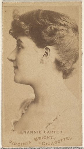 Nonnie Carter, from the Actors and Actresses series (N45, Type 1) for Virginia Brights Cigarettes