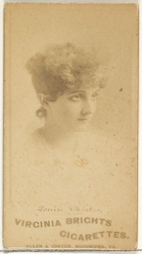 Louise Chester, from the Actors and Actresses series (N45, Type 1) for Virginia Brights Cigarettes