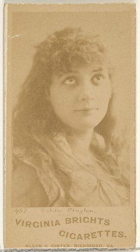 Card 467, Estelle Clayton, from the Actors and Actresses series (N45, Type 1) for Virginia Brights Cigarettes