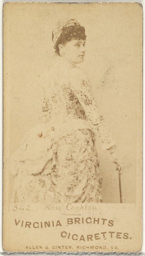 Card 342, Rose Coghlan, from the Actors and Actresses series (N45, Type 1) for Virginia Brights Cigarettes