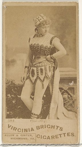 Card 508, Conolly, from the Actors and Actresses series (N45, Type 1) for Virginia Brights Cigarettes