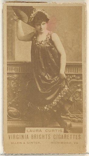 Laura Curtis, from the Actors and Actresses series (N45, Type 1) for Virginia Brights Cigarettes