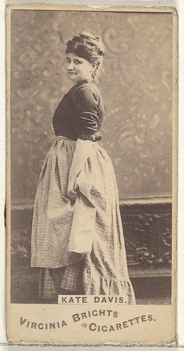 Kate Davis, from the Actors and Actresses series (N45, Type 1) for Virginia Brights Cigarettes