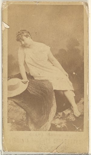 Clara Davis, from the Actors and Actresses series (N45, Type 1) for Virginia Brights Cigarettes