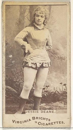 Jessie Deane, from the Actors and Actresses series (N45, Type 1) for Virginia Brights Cigarettes