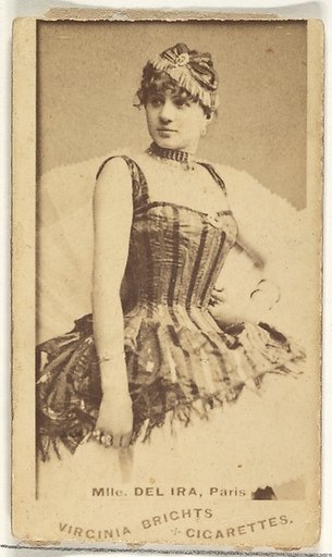 Mlle. Del Ira, Paris, from the Actors and Actresses series (N45, Type 1) for Virginia Brights Cigarettes