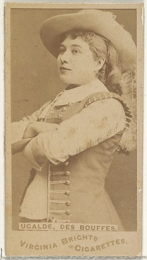 Ugalde, Des Bouffes, from the Actors and Actresses series (N45, Type 1) for Virginia Brights Cigarettes