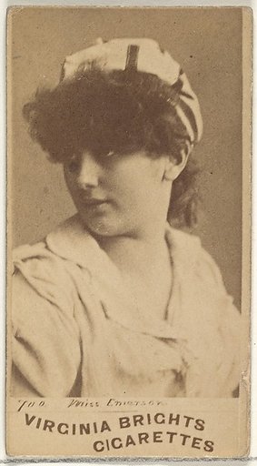 Card 700, Miss Emerson, from the Actors and Actresses series (N45, Type 1) for Virginia Brights Cigarettes