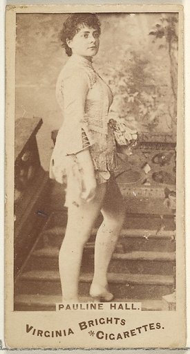 Pauline Hall, from the Actors and Actresses series (N45, Type 1) for Virginia Brights Cigarettes