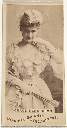 Grace Henderson, from the Actors and Actresses series (N45, Type 1) for Virginia Brights Cigarettes