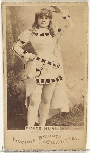 Grace Hurd, from the Actors and Actresses series (N45, Type 1) for Virginia Brights Cigarettes