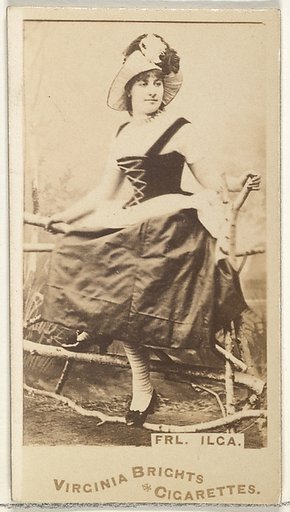 Fräulein Ilga, from the Actors and Actresses series (N45, Type 1) for Virginia Brights Cigarettes