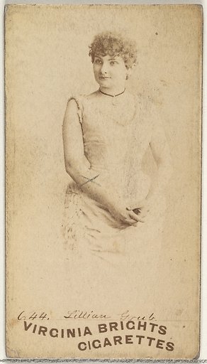 Card 644, Lillian Grub, from the Actors and Actresses series (N45, Type 1) for Virginia Brights Cigarettes
