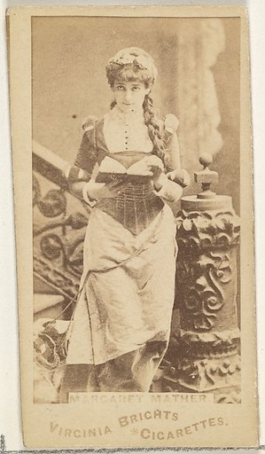Margaret Mather, from the Actors and Actresses series (N45, Type 1) for Virginia Brights Cigarettes