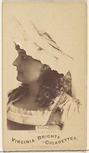 Madon, from the Actors and Actresses series (N45, Type 1) for Virginia Brights Cigarettes