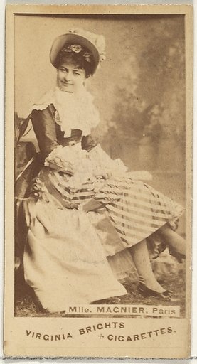 Mlle. Magnier, Paris, from the Actors and Actresses series (N45, Type 1) for Virginia Brights Cigarettes