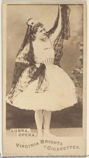 Lubra, Opera, from the Actors and Actresses series (N45, Type 1) for Virginia Brights Cigarettes