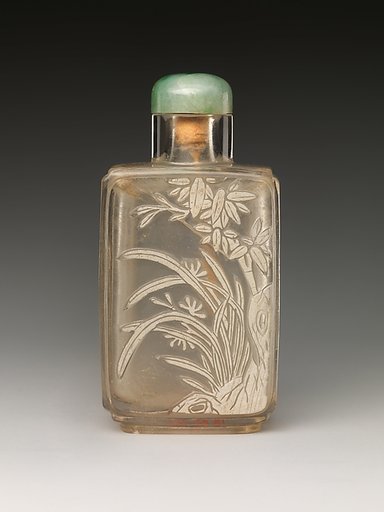 Snuff Bottle with Orchids