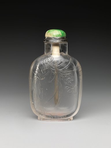 Snuff Bottle with Orchids