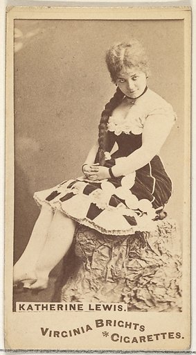 Katherine Lewis, from the Actors and Actresses series (N45, Type 1) for Virginia Brights Cigarettes