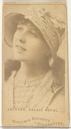 Lecuyer, Palais Royal, from the Actors and Actresses series (N45, Type 1) for Virginia Brights Cigarettes