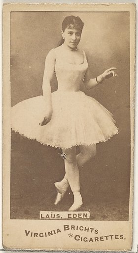 Laus, Eden, from the Actors and Actresses series (N45, Type 1) for Virginia Brights Cigarettes