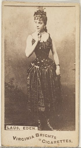 Laus, Eden, from the Actors and Actresses series (N45, Type 1) for Virginia Brights Cigarettes