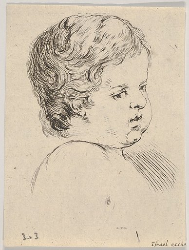 Plate 12: Head of a child, from "The Book for Learning to Draw" (Livre pour apprendre à dessiner)