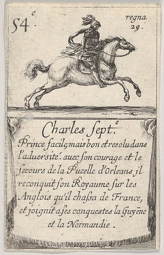 Charles Sept.-e / Prince facile..., from "Game of the Kings of France" (Jeu des Rois de France)