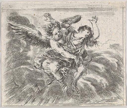 Boreas and Orithyia, from "Game of Mythology" (Jeu de la Mythologie)
