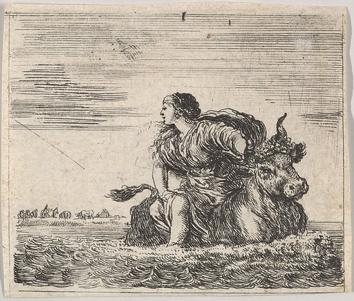 Jupiter and Europa, from "Game of Mythology" (Jeu de la Mythologie)