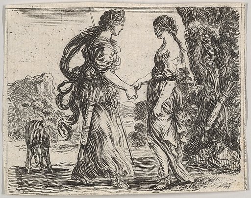 Jupiter and Calisto, from "Game of Mythology" (Jeu de la Mythologie)