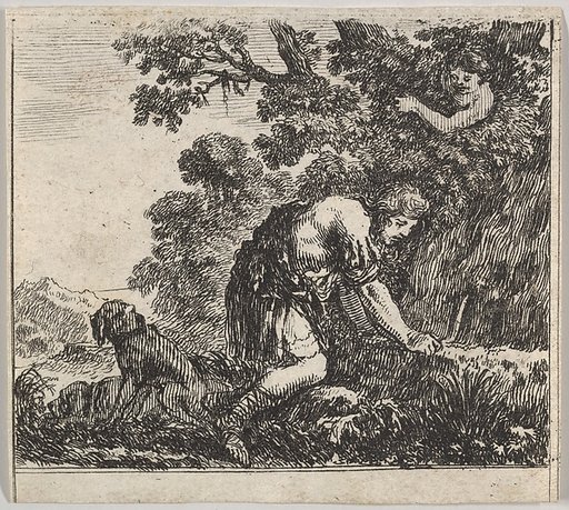 Narcissus, from "Game of Mythology" (Jeu de la Mythologie)