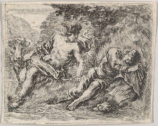 Mercury and Argos, from "Game of Mythology" (Jeu de la Mythologie)