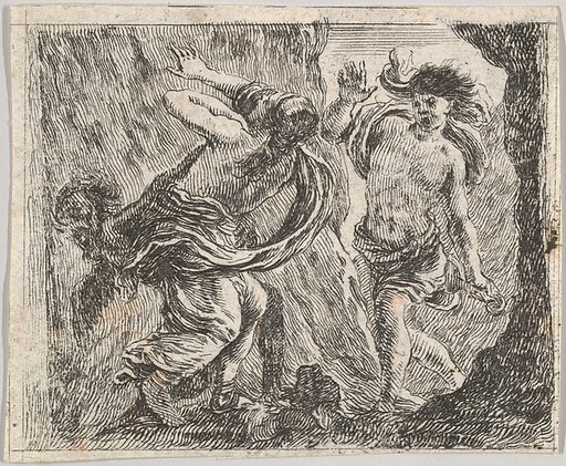 Orpheus and Eurydice, from "Game of Mythology" (Jeu de la Mythologie)