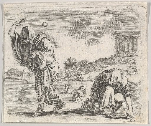 Deucalion and Pyrrha, from "Game of Mythology" (Jeu de la Mythologie)