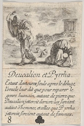 Deucalion and Pyrrha, from "Game of Mythology" (Jeu de la Mythologie)