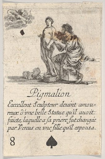 Pygmalion, from "Game of Mythology" (Jeu de la Mythologie)