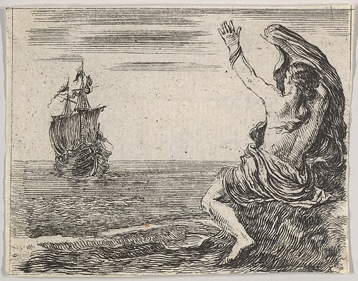 Theseus and Ariadne, from "Game of Mythology" (Jeu de la Mythologie)