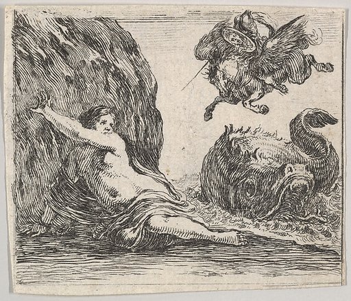 Perseus and Andromeda, from "Game of Mythology" (Jeu de la Mythologie)
