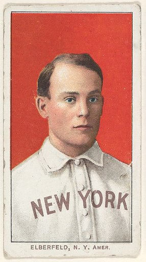 Elberfeld, New York, American League, from the White Border series (T206) for the American Tobacco Company
