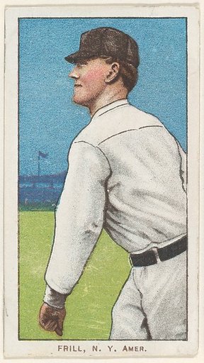 Frill, New York, American League, from the White Border series (T206) for the American Tobacco Company