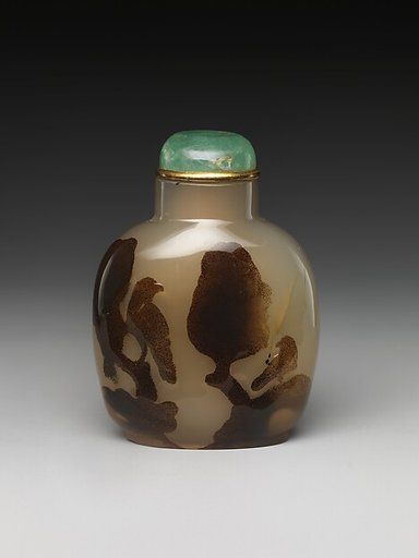 Snuff Bottle with Two Eagles