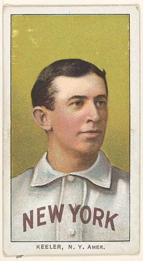 Keeler, New York, American League, from the White Border series (T206) for the American Tobacco Company